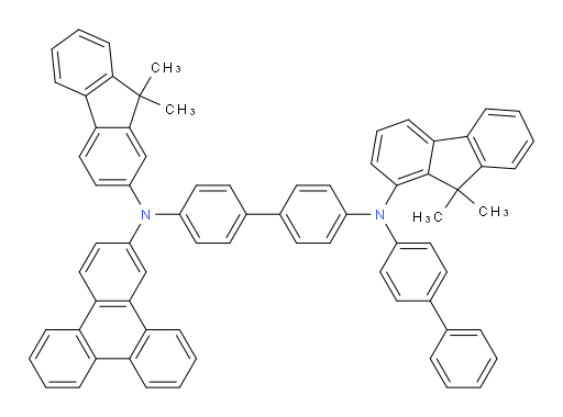 N4-([1,1'-biphenyl]-4-yl)-N4-(9,9-dimethyl-9H-fluoren-1-yl)-N4'-(9,9-dimethyl-9H-fluoren-2-yl)-N4'-(triphenylen-2-yl)-[1,1'-biphenyl]-4,4'-diamine