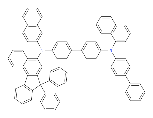 N4-([1,1'-biphenyl]-4-yl)-N4'-(7,7-diphenyl-7H-benzo[c]fluoren-5-yl)-N4-(naphthalen-1-yl)-N4'-(naphthalen-2-yl)-[1,1'-biphenyl]-4,4'-diamine