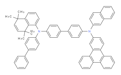 N4-([1,1'-biphenyl]-4-yl)-N4'-(naphthalen-2-yl)-N4-(5,5,8,8-tetramethyl-5,8-dihydronaphthalen-1-yl)-N4'-(triphenylen-2-yl)-[1,1'-biphenyl]-4,4'-diamine