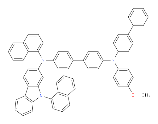 N4-([1,1'-biphenyl]-4-yl)-N4-(4-methoxyphenyl)-N4'-(naphthalen-1-yl)-N4'-(9-(naphthalen-1-yl)-9H-carbazol-2-yl)-[1,1'-biphenyl]-4,4'-diamine