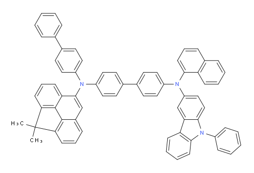 N4-([1,1'-biphenyl]-4-yl)-N4-(4,4-dimethyl-4H-cyclopenta[def]phenanthren-8-yl)-N4'-(naphthalen-1-yl)-N4'-(9-phenyl-9H-carbazol-3-yl)-[1,1'-biphenyl]-4,4'-diamine