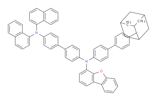 N4-(4'-(adamantan-2-yl)-[1,1'-biphenyl]-4-yl)-N4-(dibenzo[b,d]furan-4-yl)-N4',N4'-di(naphthalen-1-yl)-[1,1'-biphenyl]-4,4'-diamine