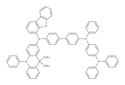 N4-(dibenzo[b,d]furan-4-yl)-N4-(9,9-dimethyl-10-phenyl-9,10-dihydroacridin-2-yl)-N4'-(4-(diphenylamino)phenyl)-N4'-phenyl-[1,1'-biphenyl]-4,4'-diamine