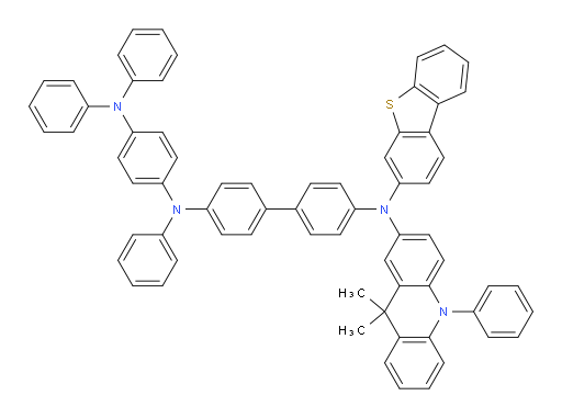 N4-(dibenzo[b,d]thiophen-3-yl)-N4-(9,9-dimethyl-10-phenyl-9,10-dihydroacridin-2-yl)-N4'-(4-(diphenylamino)phenyl)-N4'-phenyl-[1,1'-biphenyl]-4,4'-diamine