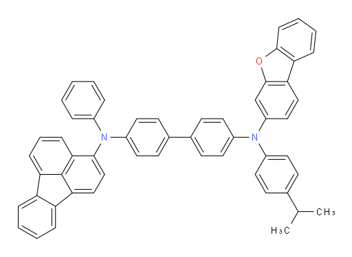 N4-(dibenzo[b,d]furan-3-yl)-N4'-(fluoranthen-3-yl)-N4-(4-isopropylphenyl)-N4'-phenyl-[1,1'-biphenyl]-4,4'-diamine