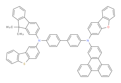 N4-(dibenzo[b,d]furan-3-yl)-N4'-(dibenzo[b,d]thiophen-2-yl)-N4'-(9,9-dimethyl-9H-fluoren-2-yl)-N4-(triphenylen-2-yl)-[1,1'-biphenyl]-4,4'-diamine