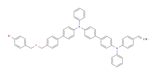 N4-(4'-(((4-bromobenzyl)oxy)methyl)-[1,1'-biphenyl]-4-yl)-N4,N4'-diphenyl-N4'-(4-vinylphenyl)-[1,1'-biphenyl]-4,4'-diamine