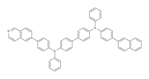 N4-(4-(isoquinolin-6-yl)phenyl)-N4'-(4-(naphthalen-2-yl)phenyl)-N4,N4'-diphenyl-[1,1'-biphenyl]-4,4'-diamine