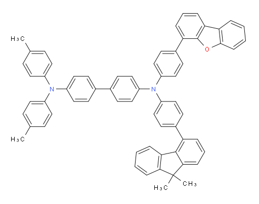 N4-(4-(dibenzo[b,d]furan-4-yl)phenyl)-N4-(4-(9,9-dimethyl-9H-fluoren-4-yl)phenyl)-N4',N4'-di-p-tolyl-[1,1'-biphenyl]-4,4'-diamine
