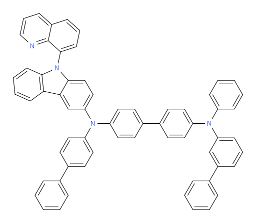 N4-([1,1'-biphenyl]-3-yl)-N4'-([1,1'-biphenyl]-4-yl)-N4-phenyl-N4'-(9-(quinolin-8-yl)-9H-carbazol-3-yl)-[1,1'-biphenyl]-4,4'-diamine