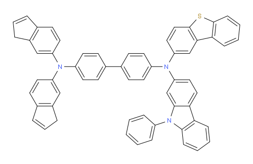 N4-(dibenzo[b,d]thiophen-2-yl)-N4',N4'-di(1H-inden-6-yl)-N4-(9-phenyl-9H-carbazol-2-yl)-[1,1'-biphenyl]-4,4'-diamine