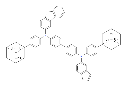 N4,N4'-bis(4-(adamantan-1-yl)phenyl)-N4-(dibenzo[b,d]furan-2-yl)-N4'-(1H-inden-5-yl)-[1,1'-biphenyl]-4,4'-diamine