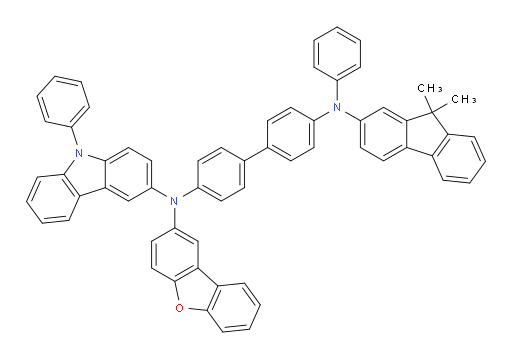 N4-(dibenzo[b,d]furan-2-yl)-N4'-(9,9-dimethyl-9H-fluoren-2-yl)-N4'-phenyl-N4-(9-phenyl-9H-carbazol-3-yl)-[1,1'-biphenyl]-4,4'-diamine