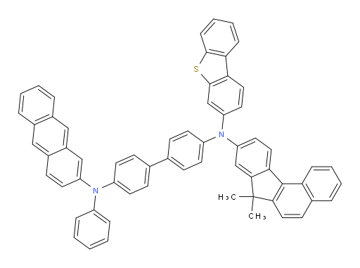 N4-(anthracen-2-yl)-N4'-(dibenzo[b,d]thiophen-3-yl)-N4'-(7,7-dimethyl-7H-benzo[c]fluoren-9-yl)-N4-phenyl-[1,1'-biphenyl]-4,4'-diamine