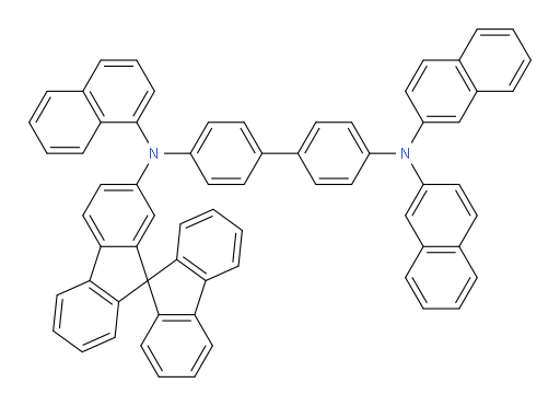 N4-(9,9'-spirobi[fluoren]-7-yl)-N4-(naphthalen-1-yl)-N4',N4'-di(naphthalen-2-yl)-[1,1'-biphenyl]-4,4'-diamine