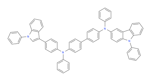 N4,N4'-diphenyl-N4-(4-(1-phenyl-1H-indol-3-yl)phenyl)-N4'-(9-phenyl-9H-carbazol-3-yl)-[1,1'-biphenyl]-4,4'-diamine
