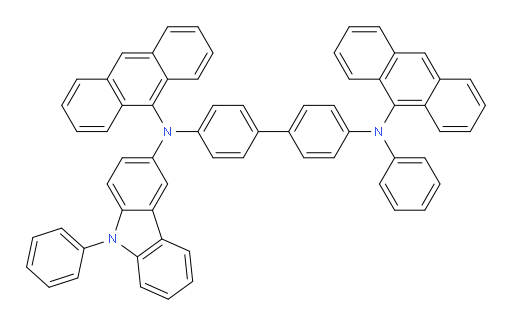 N4,N4'-di(anthracen-9-yl)-N4-phenyl-N4'-(9-phenyl-9H-carbazol-3-yl)-[1,1'-biphenyl]-4,4'-diamine
