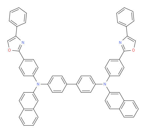 N4,N4'-di(naphthalen-2-yl)-N4,N4'-bis(4-(4-phenyloxazol-2-yl)phenyl)-[1,1'-biphenyl]-4,4'-diamine