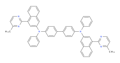 N4,N4'-bis(4-(4-methylpyrimidin-2-yl)naphthalen-2-yl)-N4,N4'-diphenyl-[1,1'-biphenyl]-4,4'-diamine