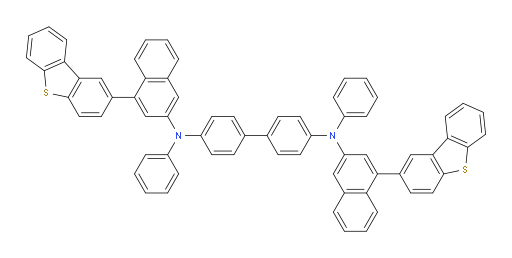 N4,N4'-bis(4-(dibenzo[b,d]thiophen-2-yl)naphthalen-2-yl)-N4,N4'-diphenyl-[1,1'-biphenyl]-4,4'-diamine