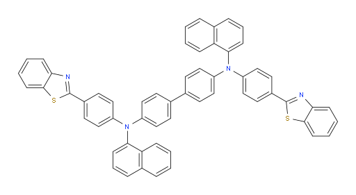N4,N4'-bis(4-(benzo[d]thiazol-2-yl)phenyl)-N4,N4'-di(naphthalen-1-yl)-[1,1'-biphenyl]-4,4'-diamine