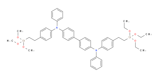 N4,N4'-diphenyl-N4-(4-(2-(triethoxysilyl)ethyl)phenyl)-N4'-(4-(2-(trimethoxysilyl)ethyl)phenyl)-[1,1'-biphenyl]-4,4'-diamine