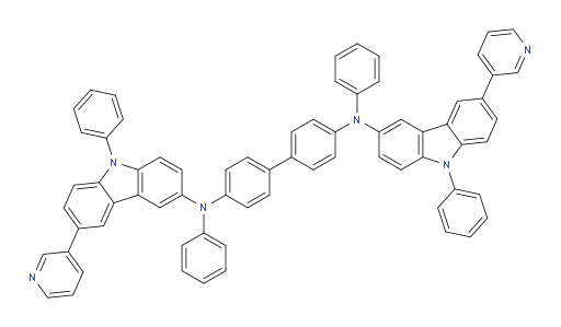 N4,N4'-diphenyl-N4,N4'-bis(9-phenyl-6-(pyridin-3-yl)-9H-carbazol-3-yl)-[1,1'-biphenyl]-4,4'-diamine