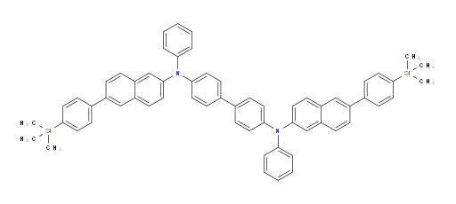 N4,N4'-diphenyl-N4,N4'-bis(6-(4-(trimethylsilyl)phenyl)naphthalen-2-yl)-[1,1'-biphenyl]-4,4'-diamine