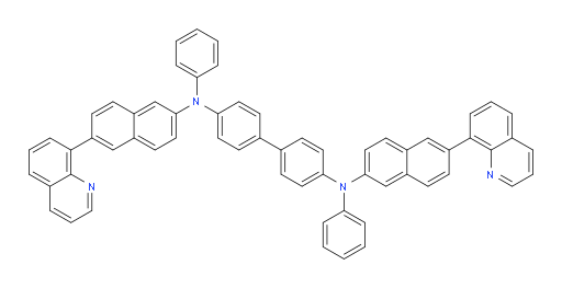 N4,N4'-diphenyl-N4,N4'-bis(6-(quinolin-8-yl)naphthalen-2-yl)-[1,1'-biphenyl]-4,4'-diamine