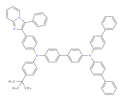 N4,N4-di([1,1'-biphenyl]-4-yl)-N4'-(4-(tert-butyl)phenyl)-N4'-(4-(3-phenylimidazo[1,2-a]pyridin-2-yl)phenyl)-[1,1'-biphenyl]-4,4'-diamine