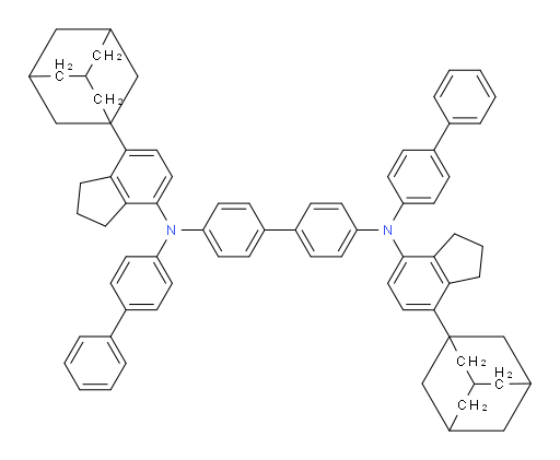 N4,N4'-di([1,1'-biphenyl]-4-yl)-N4,N4'-bis(7-(adamantan-1-yl)-2,3-dihydro-1H-inden-4-yl)-[1,1'-biphenyl]-4,4'-diamine