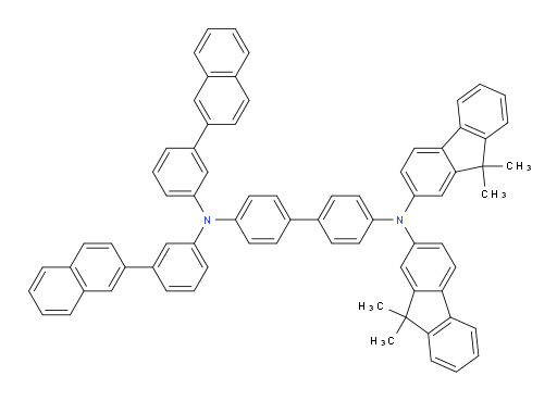 N4,N4-bis(9,9-dimethyl-9H-fluoren-2-yl)-N4',N4'-bis(3-(naphthalen-2-yl)phenyl)-[1,1'-biphenyl]-4,4'-diamine