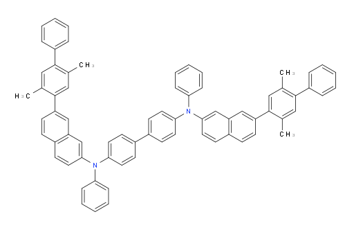 N4,N4'-bis(7-(2,5-dimethyl-[1,1'-biphenyl]-4-yl)naphthalen-2-yl)-N4,N4'-diphenyl-[1,1'-biphenyl]-4,4'-diamine