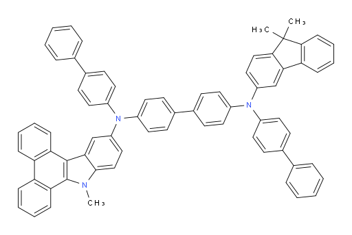 N4,N4'-di([1,1'-biphenyl]-4-yl)-N4-(9,9-dimethyl-9H-fluoren-3-yl)-N4'-(9-methyl-9H-dibenzo[a,c]carbazol-12-yl)-[1,1'-biphenyl]-4,4'-diamine