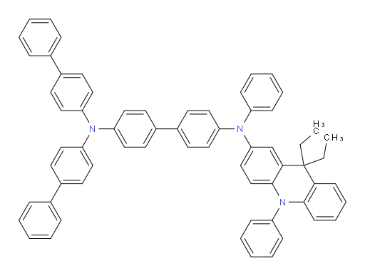 N4,N4-di([1,1'-biphenyl]-4-yl)-N4'-(9,9-diethyl-10-phenyl-9,10-dihydroacridin-2-yl)-N4'-phenyl-[1,1'-biphenyl]-4,4'-diamine