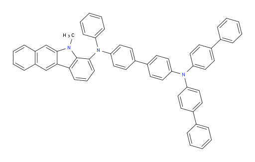 N4,N4-di([1,1'-biphenyl]-4-yl)-N4'-(5-methyl-5H-benzo[b]carbazol-4-yl)-N4'-phenyl-[1,1'-biphenyl]-4,4'-diamine