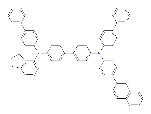N4,N4'-di([1,1'-biphenyl]-4-yl)-N4-(2,3-dihydro-1H-inden-4-yl)-N4'-(4-(naphthalen-2-yl)phenyl)-[1,1'-biphenyl]-4,4'-diamine