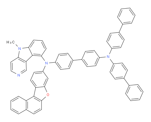 N4,N4-di([1,1'-biphenyl]-4-yl)-N4'-(5-methyl-5H-pyrido[4,3-b]indol-9-yl)-N4'-(naphtho[2,1-b]benzofuran-9-yl)-[1,1'-biphenyl]-4,4'-diamine