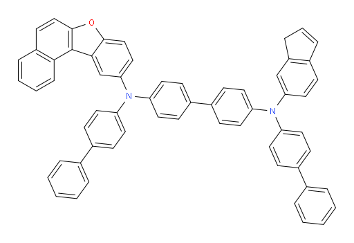 N4,N4'-di([1,1'-biphenyl]-4-yl)-N4-(1H-inden-6-yl)-N4'-(naphtho[2,1-b]benzofuran-10-yl)-[1,1'-biphenyl]-4,4'-diamine