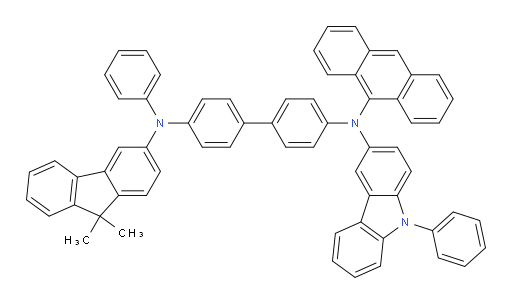 N4-(anthracen-9-yl)-N4'-(9,9-dimethyl-9H-fluoren-3-yl)-N4'-phenyl-N4-(9-phenyl-9H-carbazol-3-yl)-[1,1'-biphenyl]-4,4'-diamine