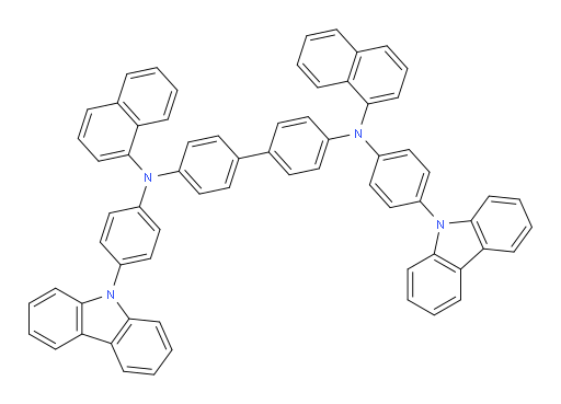 N4,N4'-bis(4-(9H-carbazol-9-yl)phenyl)-N4,N4'-di(naphthalen-1-yl)-[1,1'-biphenyl]-4,4'-diamine