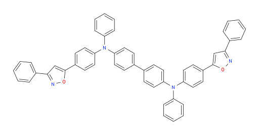 N4,N4'-diphenyl-N4,N4'-bis(4-(3-phenylisoxazol-5-yl)phenyl)-[1,1'-biphenyl]-4,4'-diamine