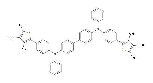 N4,N4'-diphenyl-N4,N4'-bis(4-(3,4,5-trimethylthiophen-2-yl)phenyl)-[1,1'-biphenyl]-4,4'-diamine