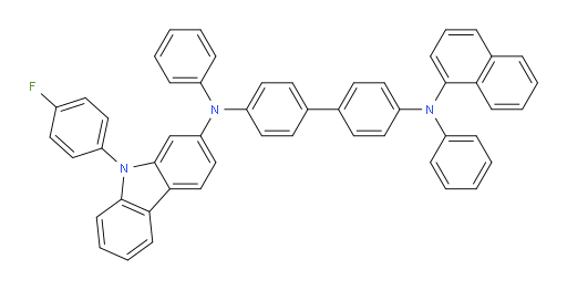 N4-(9-(4-fluorophenyl)-9H-carbazol-2-yl)-N4'-(naphthalen-1-yl)-N4,N4'-diphenyl-[1,1'-biphenyl]-4,4'-diamine