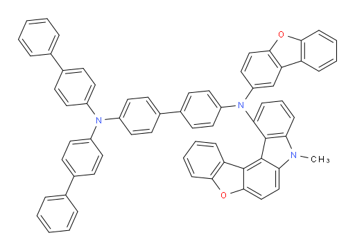 N4,N4-di([1,1'-biphenyl]-4-yl)-N4'-(dibenzo[b,d]furan-2-yl)-N4'-(8-methyl-8H-benzofuro[2,3-c]carbazol-12-yl)-[1,1'-biphenyl]-4,4'-diamine