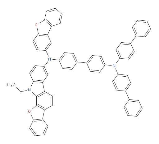 N4,N4-di([1,1'-biphenyl]-4-yl)-N4'-(dibenzo[b,d]furan-2-yl)-N4'-(12-ethyl-12H-benzofuro[2,3-a]carbazol-3-yl)-[1,1'-biphenyl]-4,4'-diamine