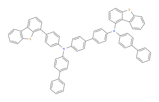 N4,N4'-di([1,1'-biphenyl]-4-yl)-N4-(dibenzo[b,d]thiophen-1-yl)-N4'-(4-(dibenzo[b,d]thiophen-4-yl)phenyl)-[1,1'-biphenyl]-4,4'-diamine