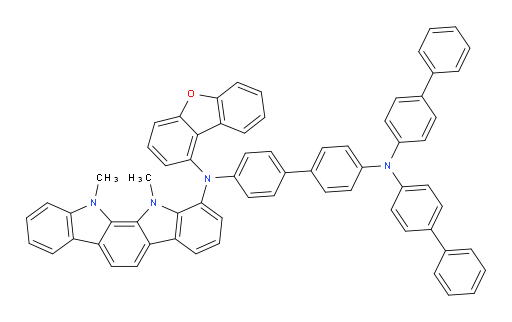 N4,N4-di([1,1'-biphenyl]-4-yl)-N4'-(dibenzo[b,d]furan-1-yl)-N4'-(11,12-dimethyl-11,12-dihydroindolo[2,3-a]carbazol-1-yl)-[1,1'-biphenyl]-4,4'-diamine