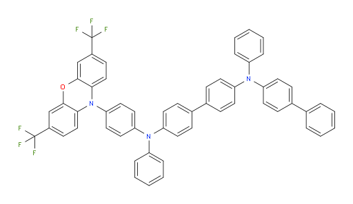 N4-([1,1'-biphenyl]-4-yl)-N4'-(4-(3,7-bis(trifluoromethyl)-10H-phenoxazin-10-yl)phenyl)-N4,N4'-diphenyl-[1,1'-biphenyl]-4,4'-diamine