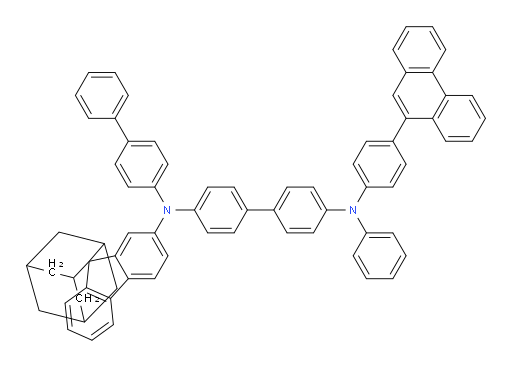 N4-([1,1'-biphenyl]-4-yl)-N4'-(4-(phenanthren-9-yl)phenyl)-N4'-phenyl-N4-(spiro[adamantane-2,9'-fluoren]-2'-yl)-[1,1'-biphenyl]-4,4'-diamine